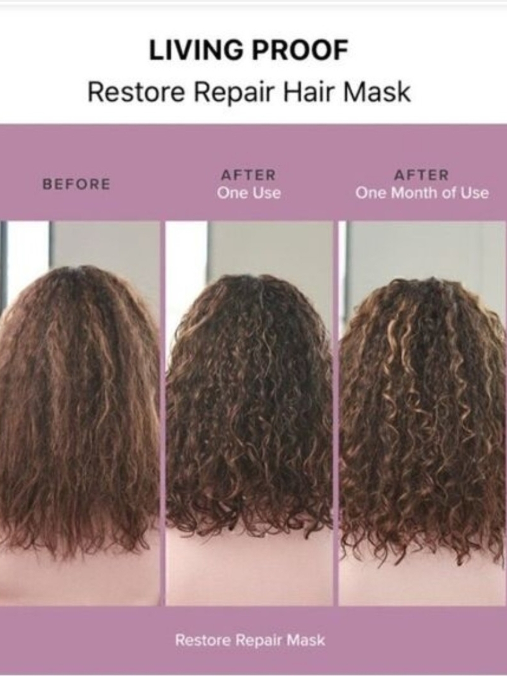 Living Proof Restore Repair Mask - Mauve Packaging - Picture 4 of 7